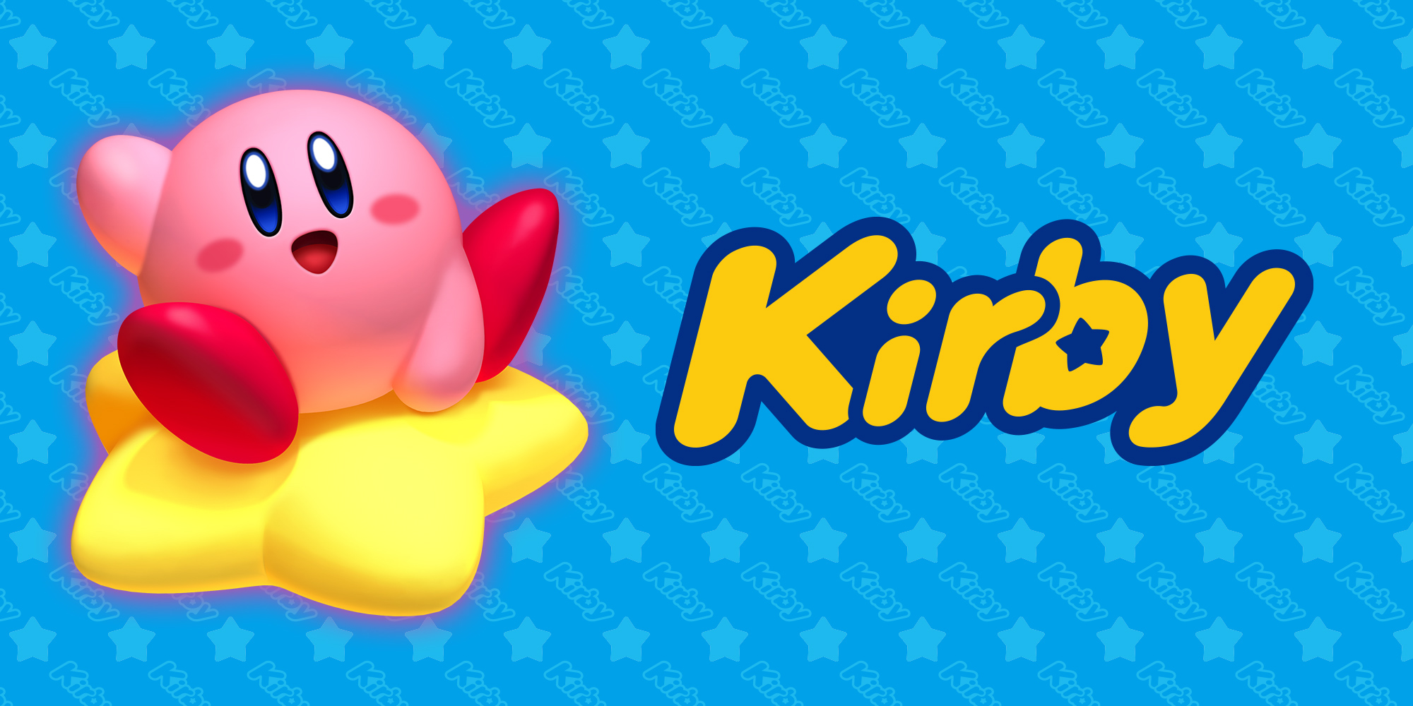 Une image de Kirby sur une étoile